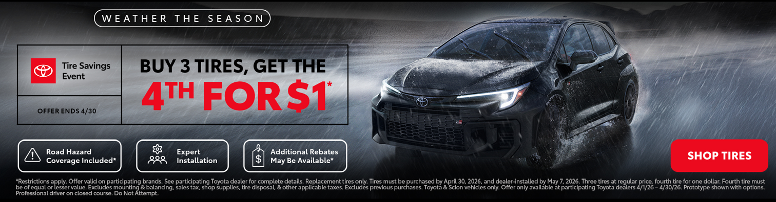 Tire Service Center - Buy 3 tires get the 4th for $1